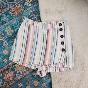 Altar’d State Stripe Wrap Skirt Small